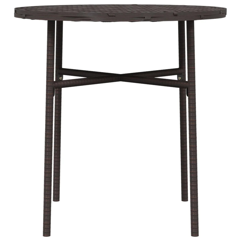 Tavolino da Tè Marrone 45 cm in Polyrattan 317175