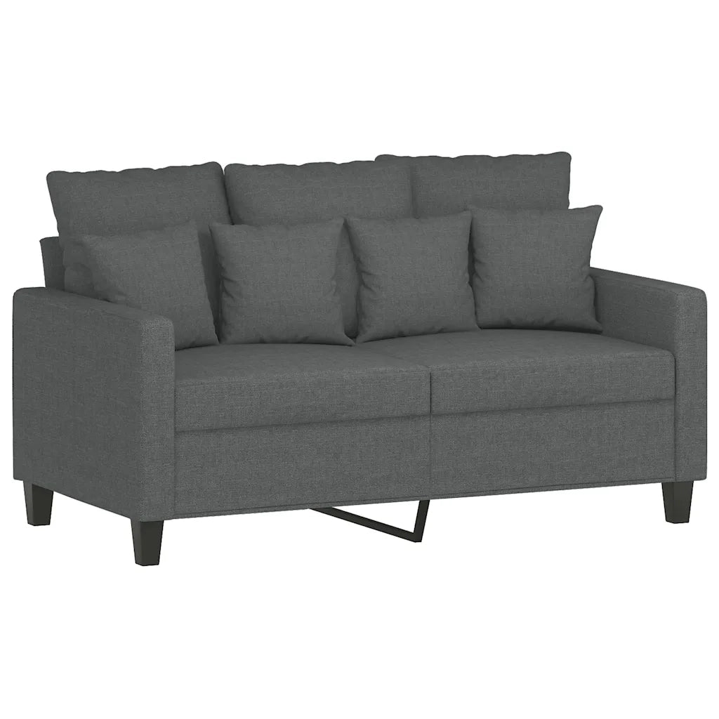 Divano a 2 Posti-Sofa 2 Posti Grigio Scuro 120 cm in Tessuto 161760
