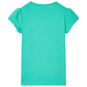 Maglietta da Bambina Menta 128