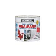 Smalto all'acqua lucido o opaco UNA MANO Antiruggine Universale certificato A+HACCP GIALLO LUCIDO/125 ml