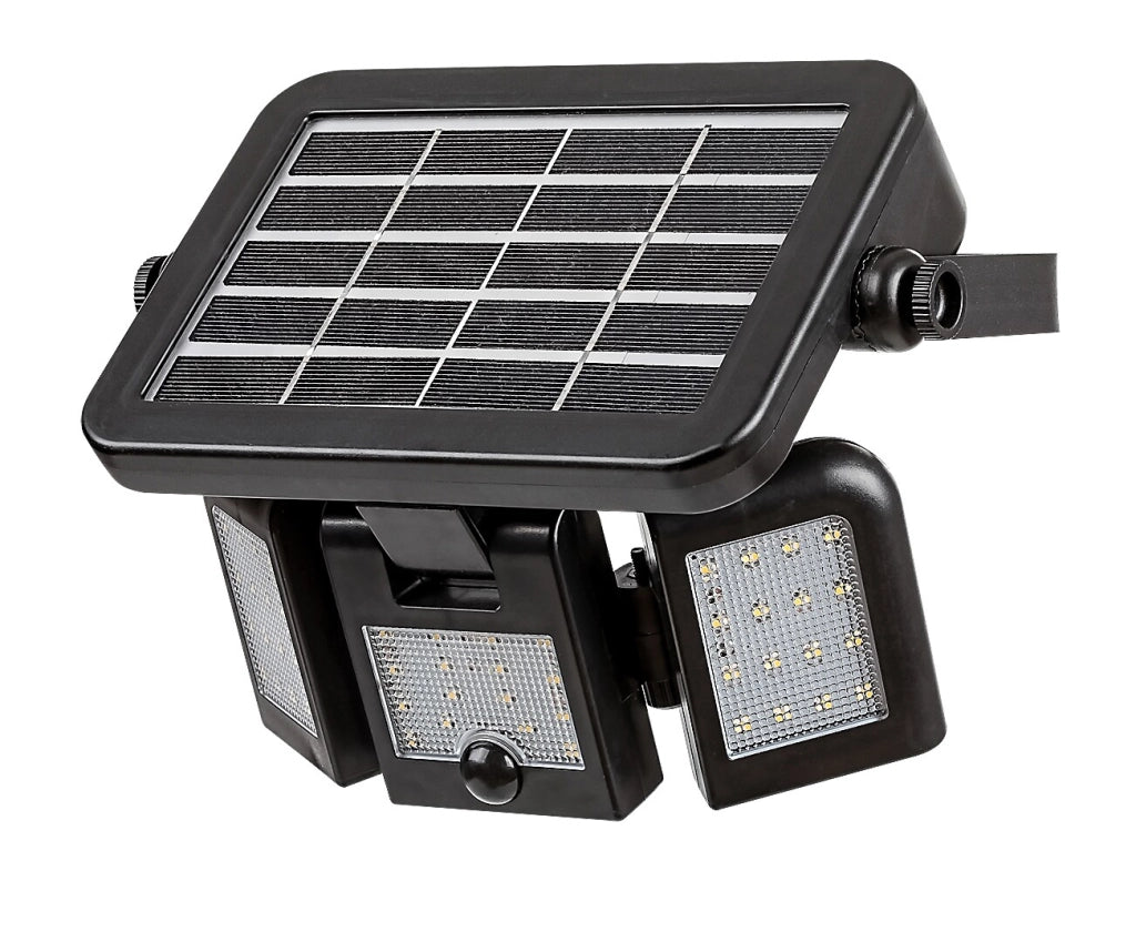 Faretto solare LED 9,6W con sensore Lihull nero Rabalux