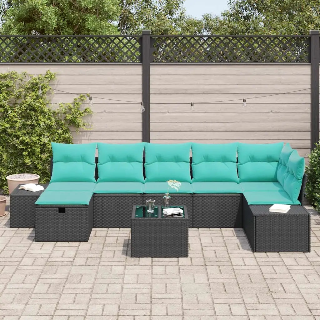 Set di divani 5 pz polyrattan 3360747