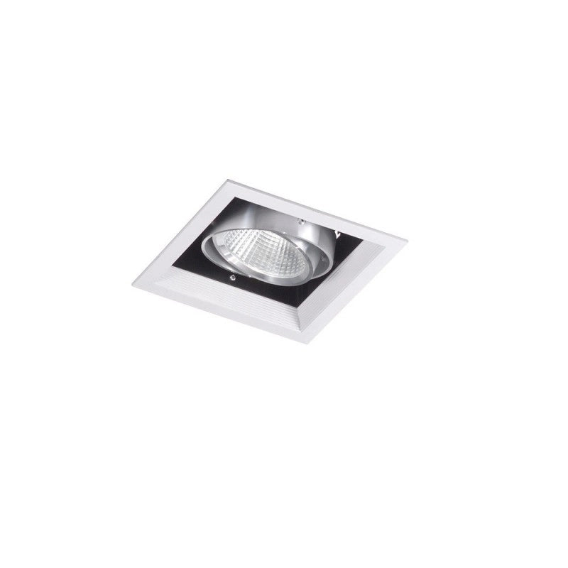 FARETTO INCASSO QUADRATO ORIENTABILE Colore Bianco