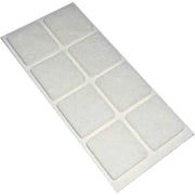 FELTRINI QUADRATI 100x100 mm - Marrone - Blister 1 pezzo