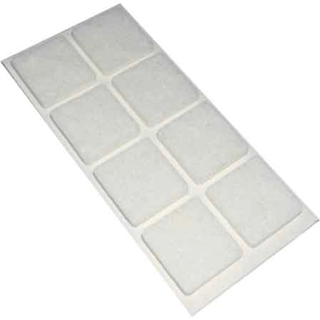 FELTRINI QUADRATI 100x100 mm - Marrone - Blister 1 pezzo