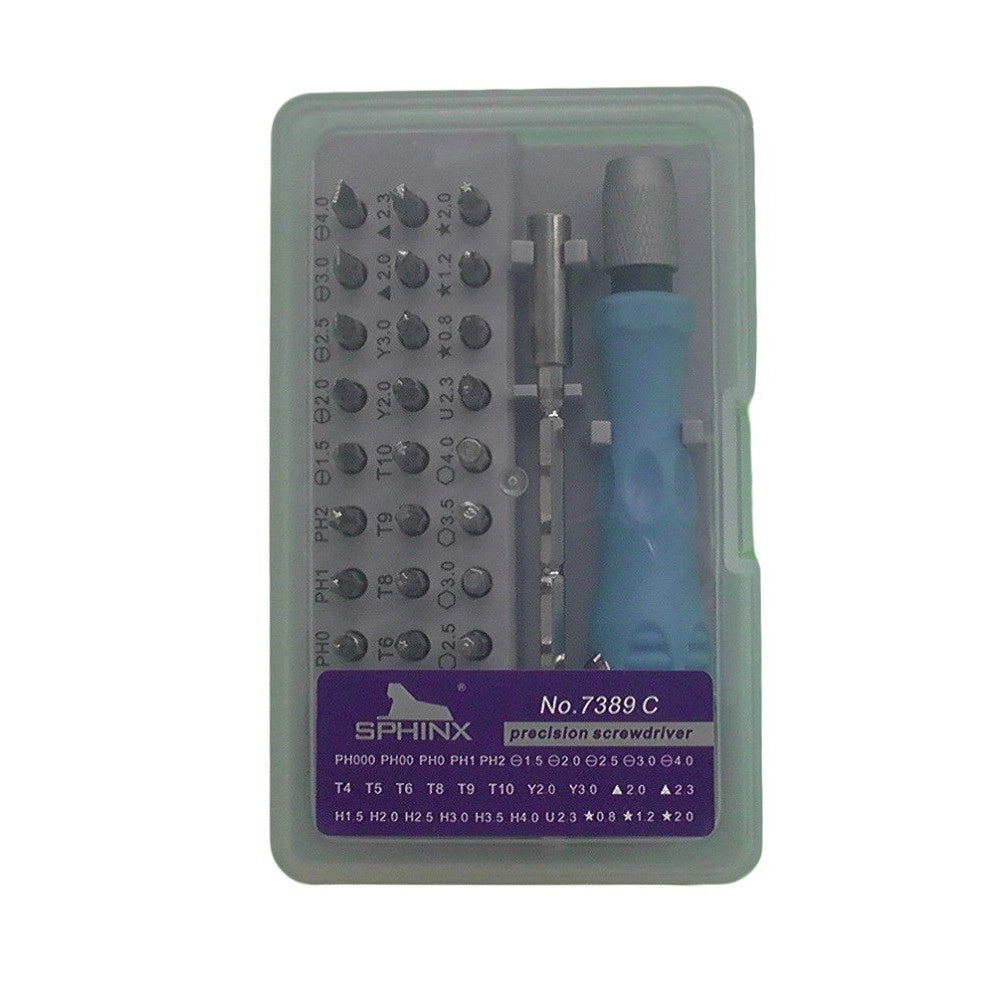 Trade Shop - Set 32 In 1 Punte Di Precisione Cacciaviti Torx Per Cellulari Orologi Pc 7389c -