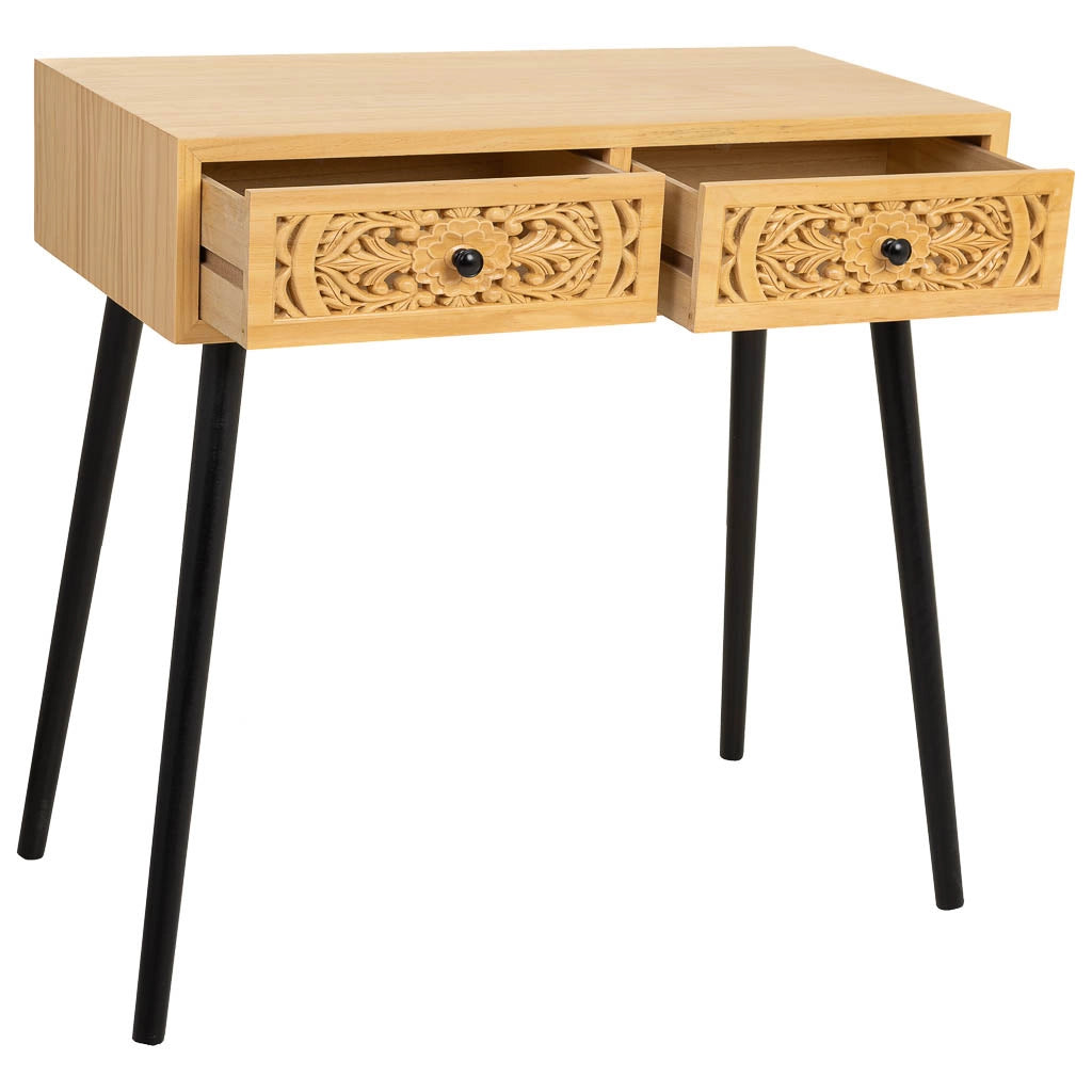 Mobile da ingresso in legno marrone 80x42x79