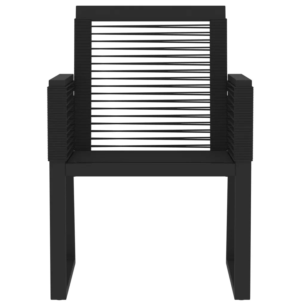 Set Mobili da Pranzo per Giardino 5 pz Nero 3099151