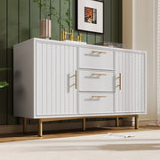 Cassettiera con Ante e Cassetti ¨C MINIMAL ¨C Bianco, 120x40x75 cm