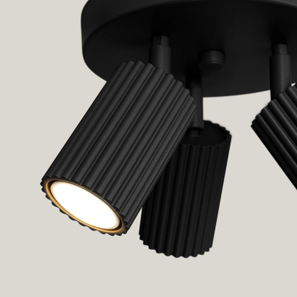 Lampada da soffitto KARBON 3P nero