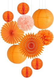 Set di 9 Lampade in Carta - Decorazione da Tavola - Decorazione da Parete - Facile da Montare - Materiale di Alta Qualità