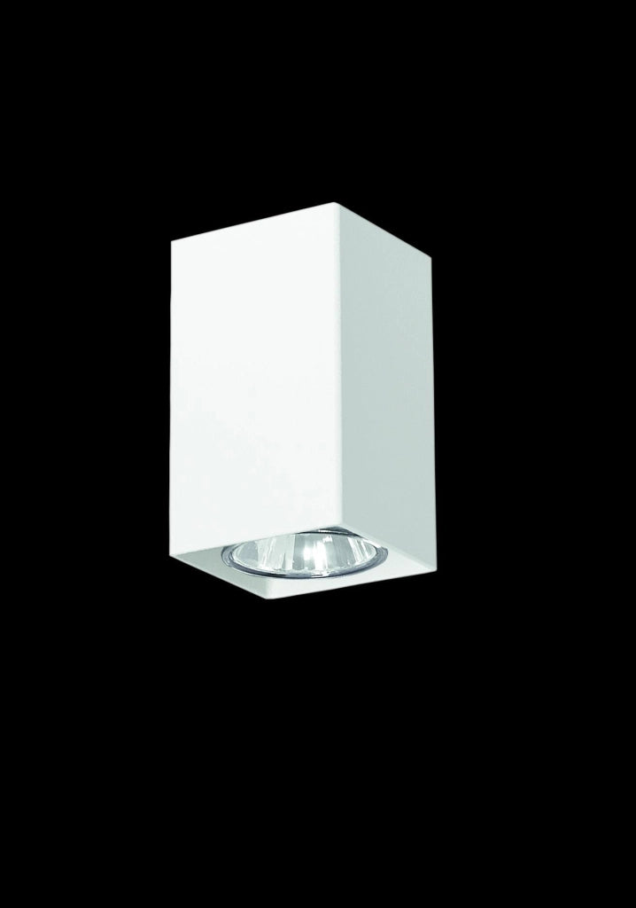 Faretto da soffitto Lampex Nero bianco quadrato GU10