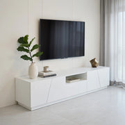 Cassettiera per TV bianca in MDF lunghezza 170 cm