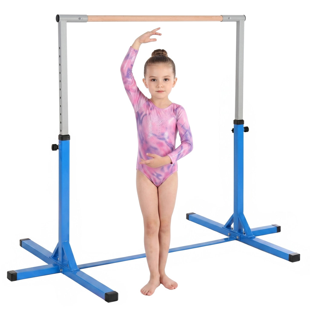 Sbarra per Ginnastica Artistica o Danza Classica Regolabile in Altezza 92-150 cm. Blu