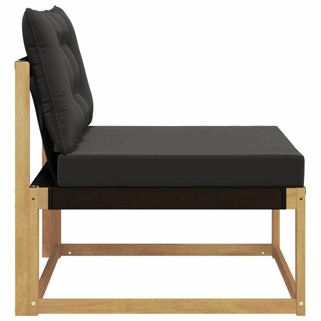 Divano centrale per esterno Bianco 79 x 83 x 73 cm acciaio 901639