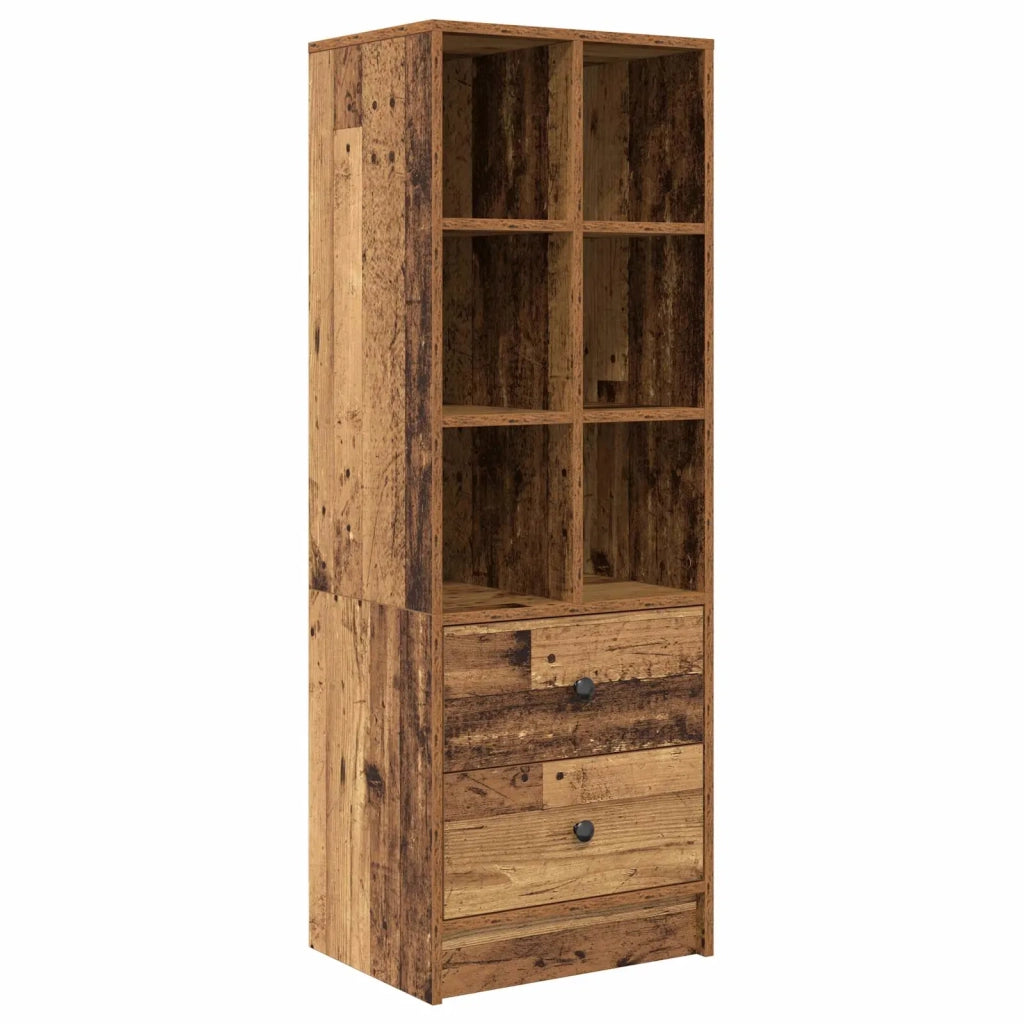 Scrivania con cassetto con lo scaffale 2 pcs Legno vecchio 3337367