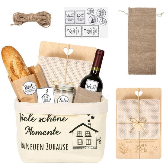 Set di taglieri in legno e set di cucina per la casa di abitazione, regalo per l'inaugurazione della casa