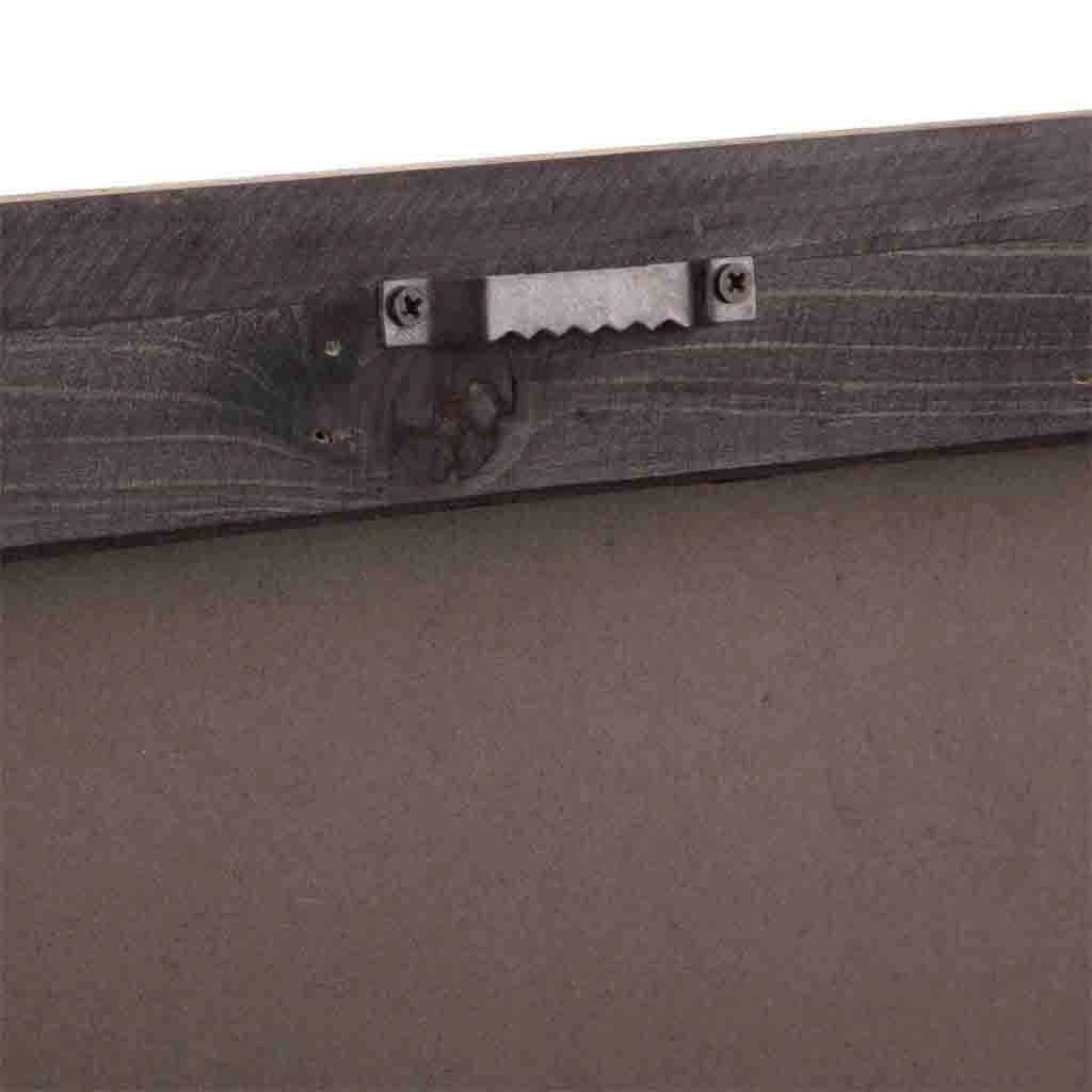 Cornice in legno e tessuto