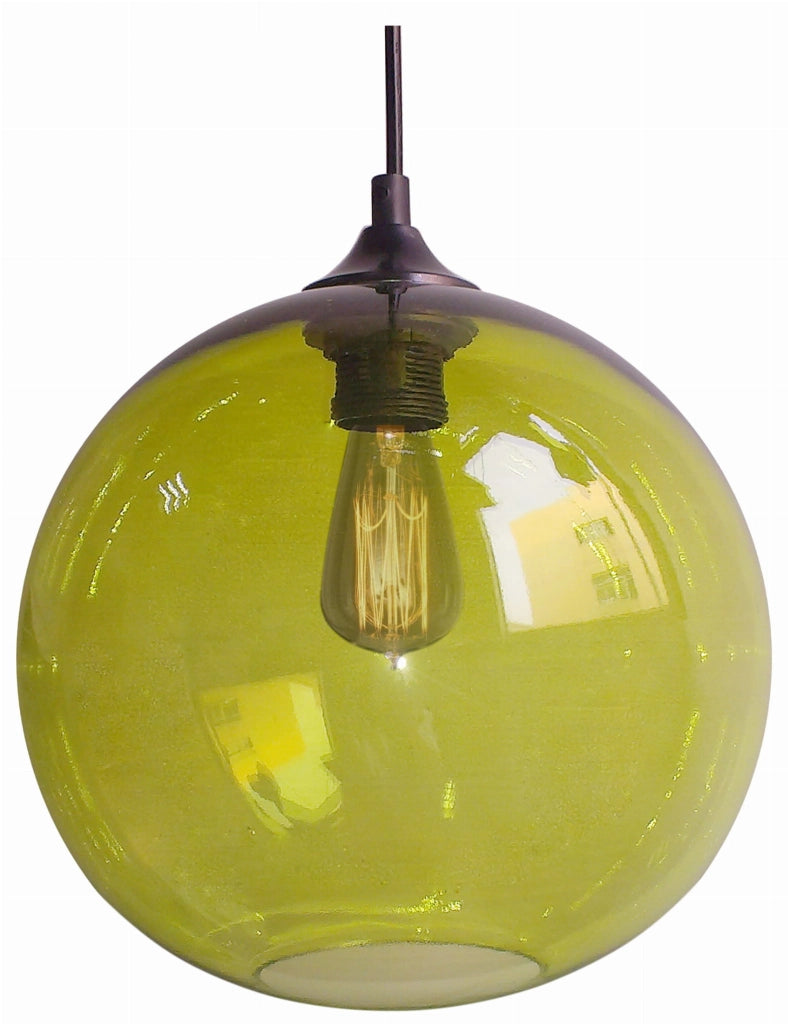 Candellux Edison lampada a sospensione verde Ø25 E27