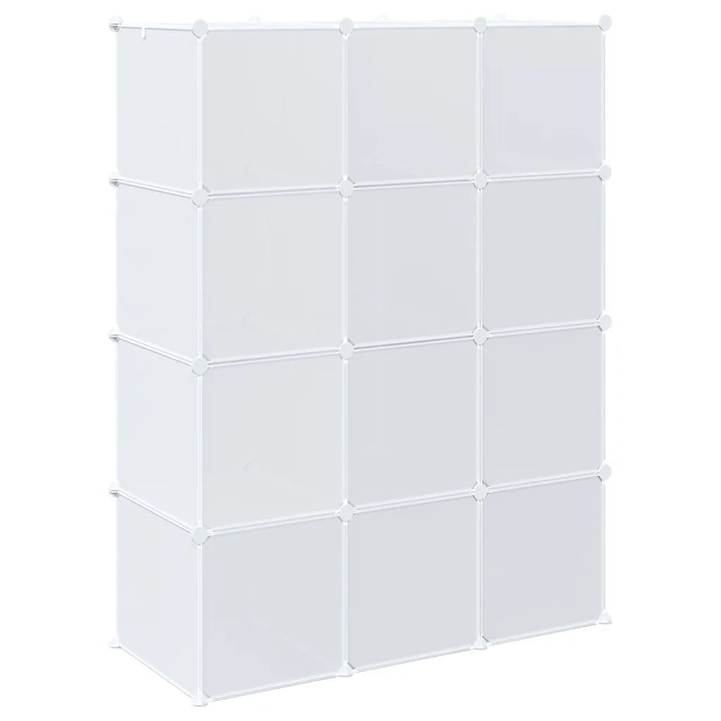 Organizzatore Portaoggetti con 12 Cubi e Aste per Appendere PP 4019583