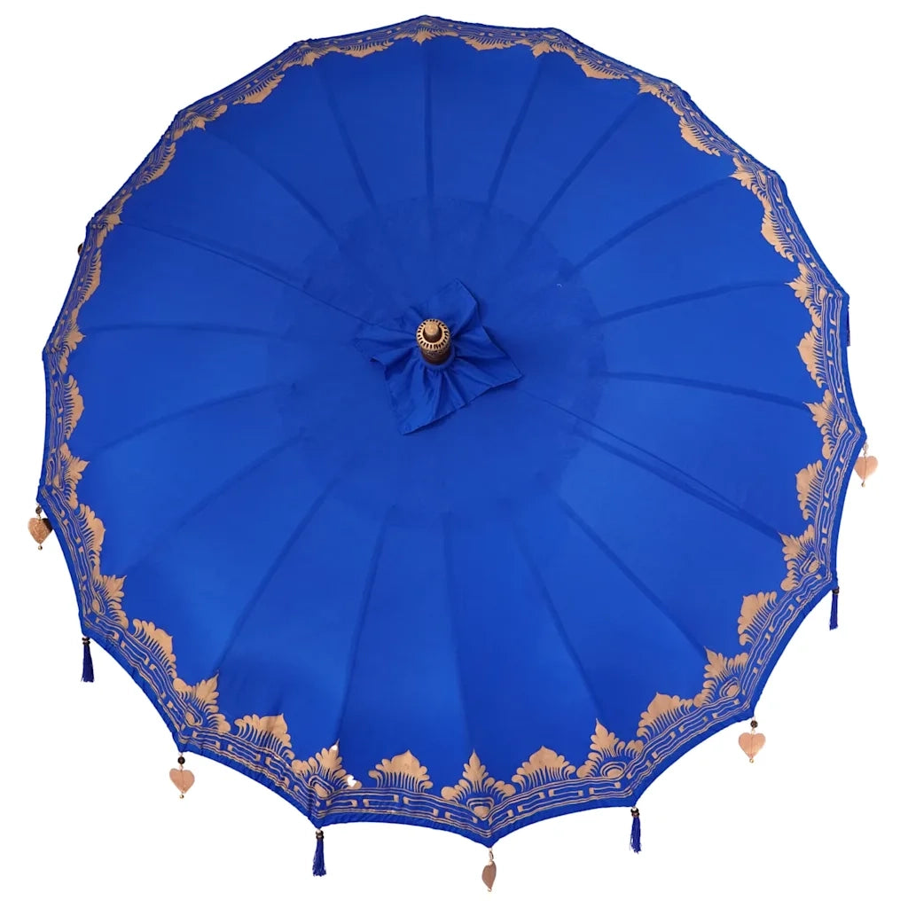 Parasol Balinese 260 Blu 210-220 cm Cotone e legno massello 3356894