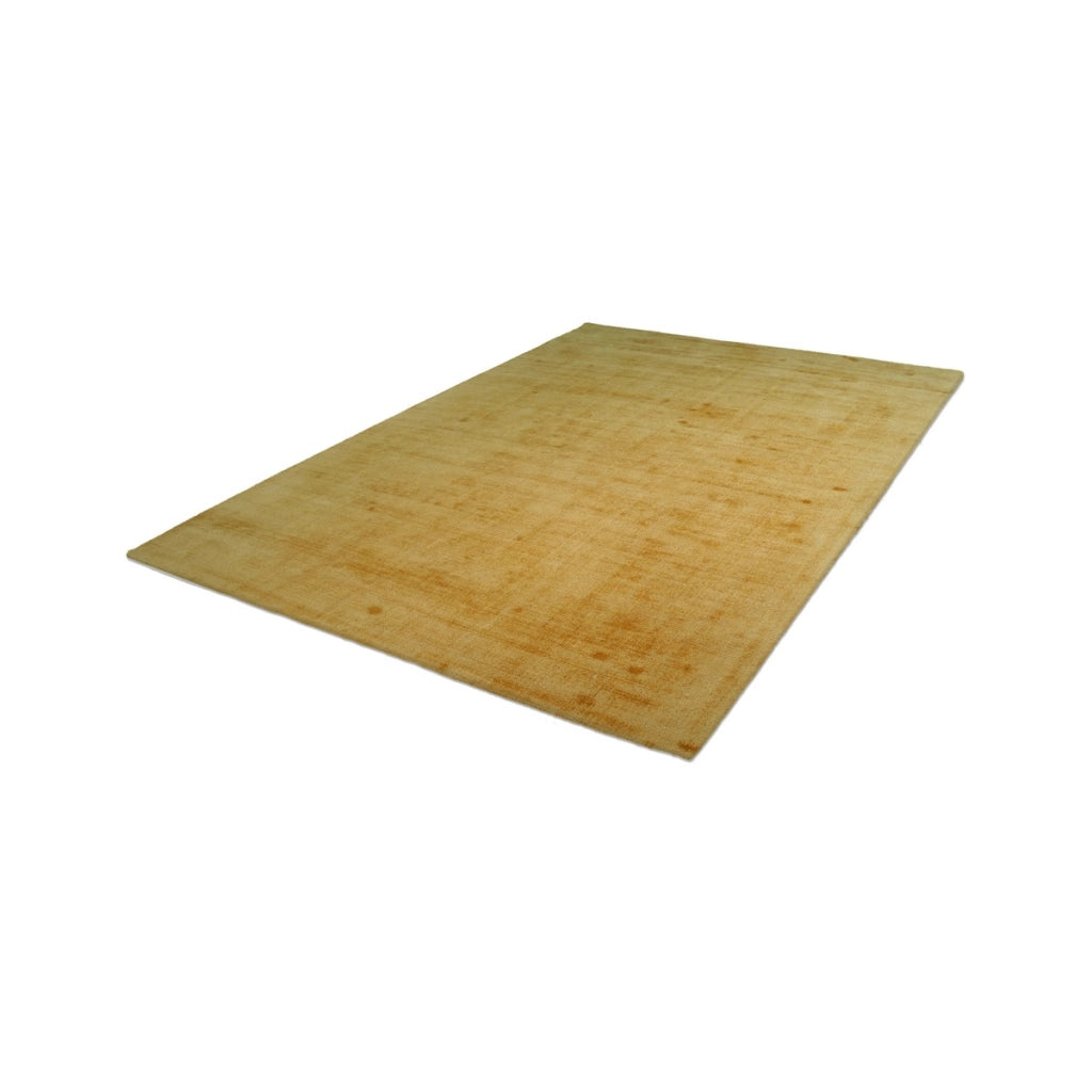 Tappeto di design Luxury 110 in viscosa gialla 80x150 cm