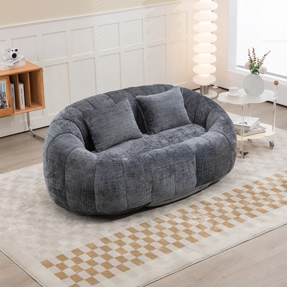 Pouf - Xylo - Chenile grigio interno/esterno