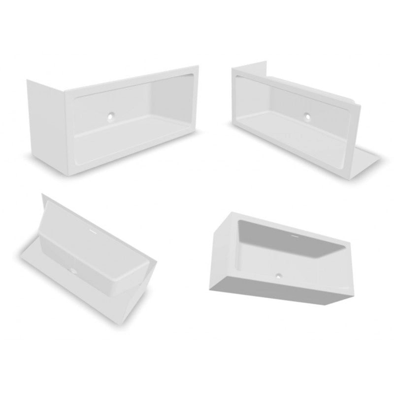 RIHO RETHINK CUBIC Vasca da bagno Plug&Play sinistra 180x90 cm
