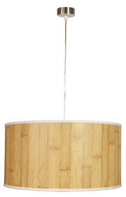 Lampada a sospensione Candellux Timber argento Ø40cm