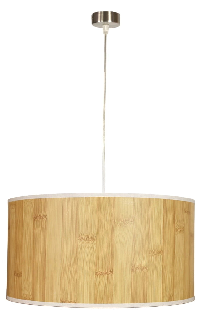 Lampada a sospensione Candellux Timber argento Ø40cm