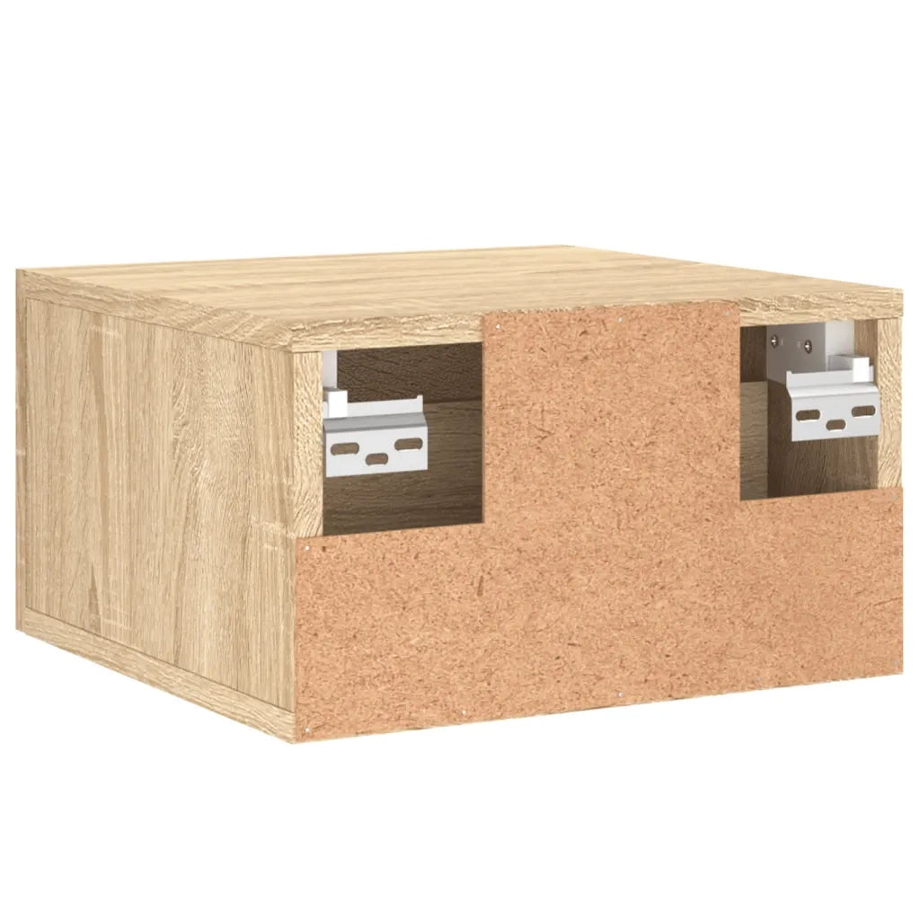 Comodino a Muro Rovere Sonoma 35x35x20 cm 829810
