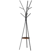 Appendiabiti con ripiani ¨C Minimal ¨C marrone 45x45x180 cm