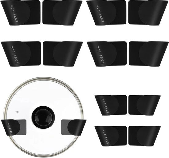 Supporti adesivi multifunzionali per piatti e accessori da cucina - Set da 12