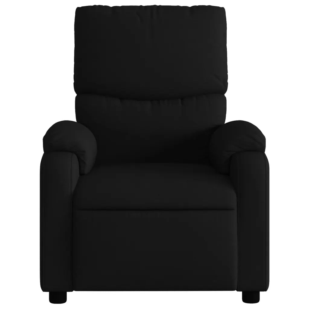 Poltrona | Sedia Relax Reclinabile in Tessuto Nero