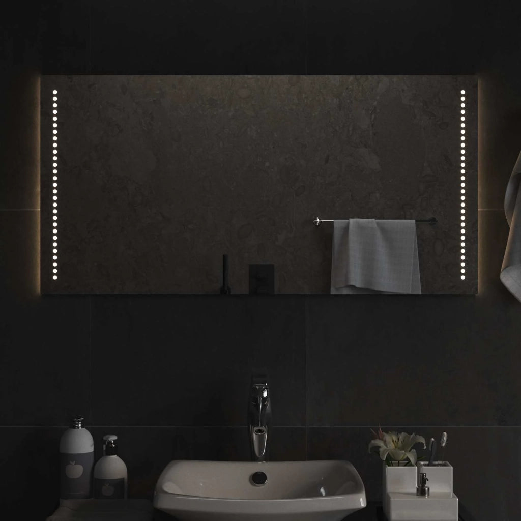 Specchio da bagno LED Trasparente 100 x 50 cm vetro temperato 42045785
