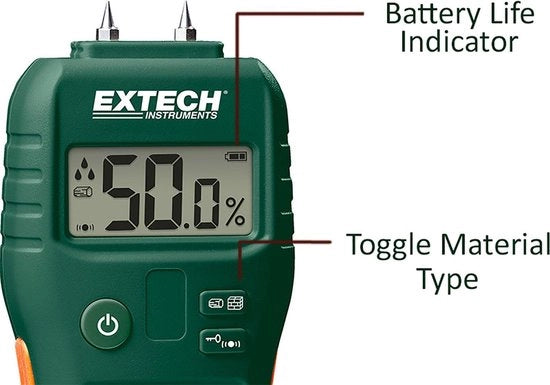 Vochtmeter compatta 1 pezzo - MO50 - con Display LCD
