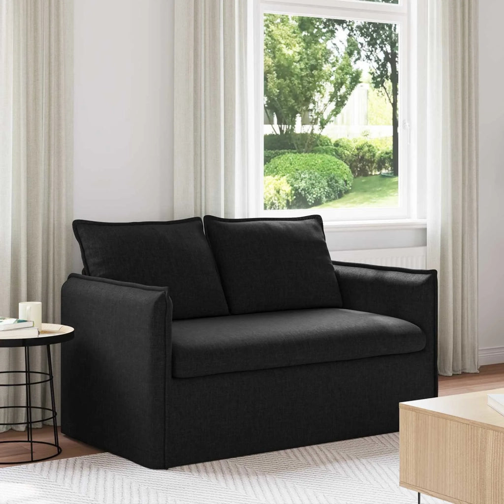 Divano Nero 136 x 82 x 85 cm Tessuto 42024513