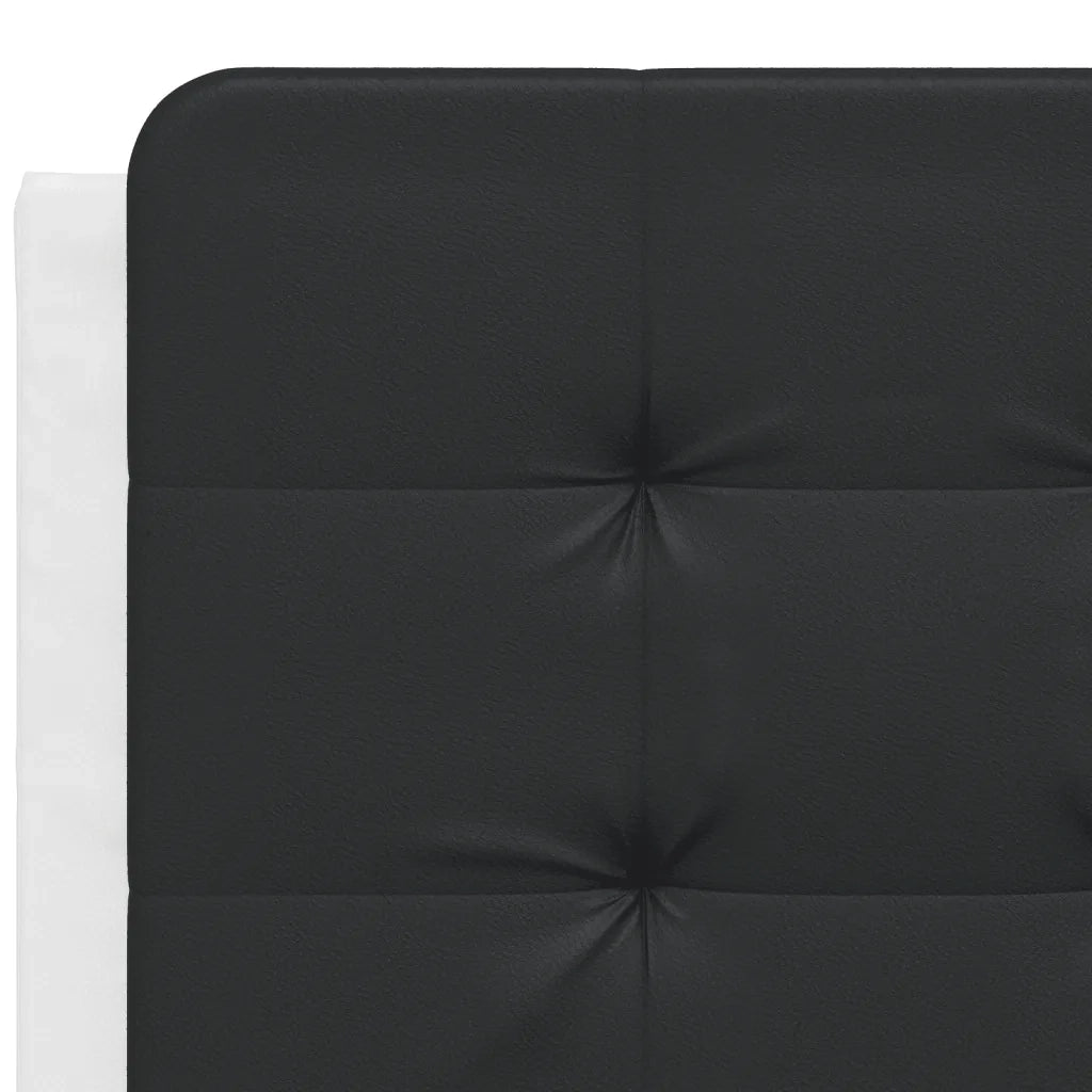Cuscino Testiera Zadar Nero e Bianco 120 cm in Similpelle 374856