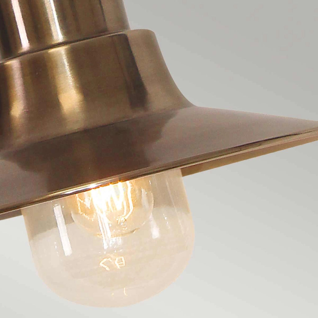 Lampada sospesa esterna Sheldon Elstead ottone E27 IP44