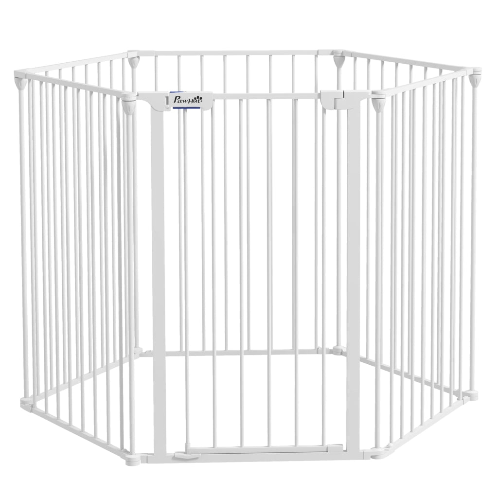 Recinto per Cani Modulare Pieghevole ¨C Minimal ¨C Bianco 90x123x102