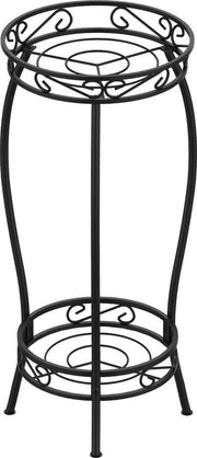 Supporto per piante 68 cm - 2-traps supporto per fiori per interni e esterni - nero