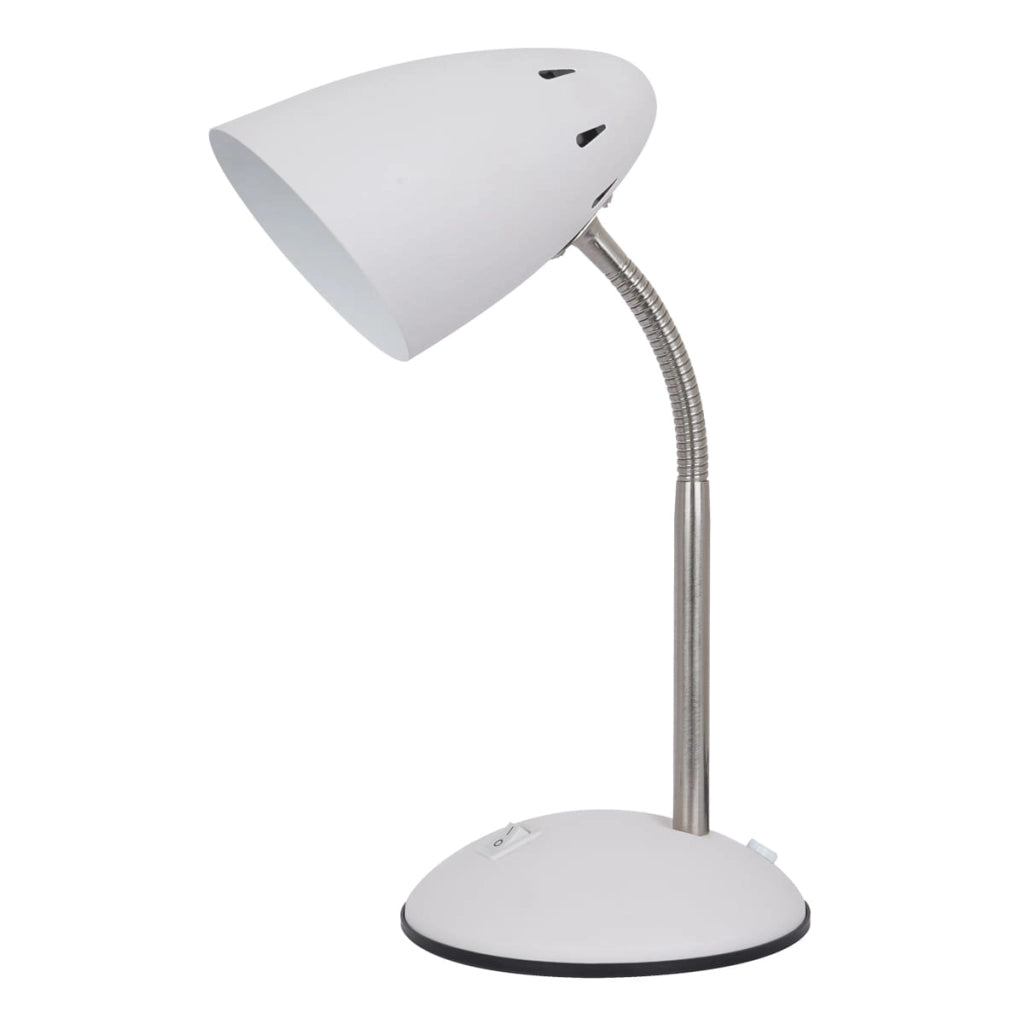 Lampada scrivania moderna Italux Cosmic bianca E27 60W