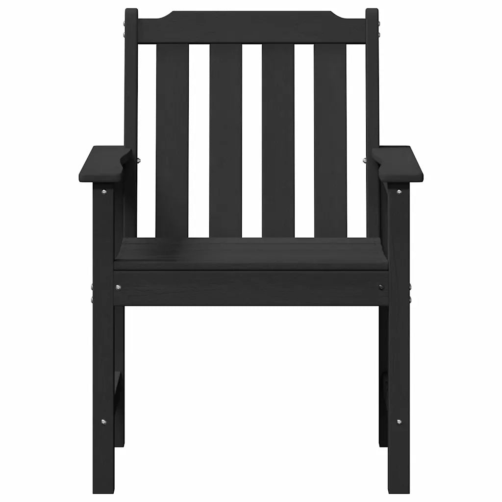 Sedia da pranzo da giardino 2 pcs Nero 65,5 x 59 x 88 cm HDPE 42006605