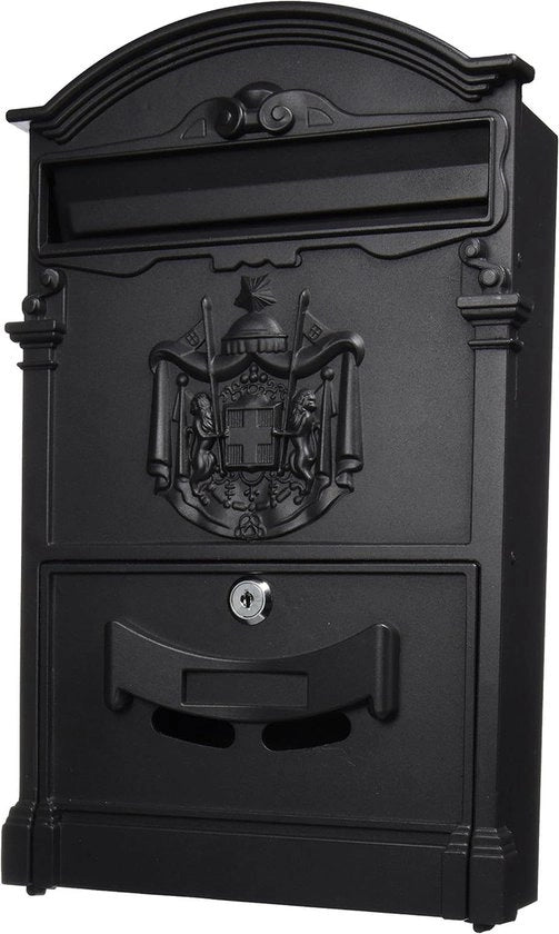 Residenza postino 26x9x41 nero - grande capacità