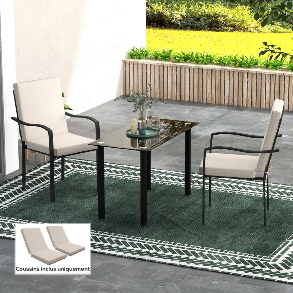 Cuscini per Poltrona ¨C Zephmum ¨C 2 Pezzi Beige 112x51 cm