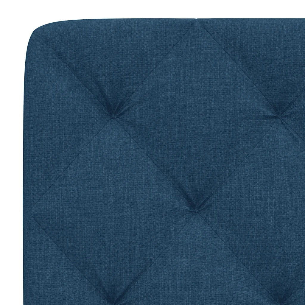 Cuscino Testiera Blu 200 cm in Tessuto 4019246