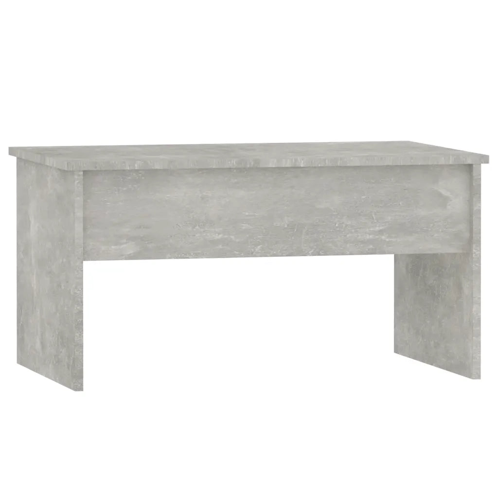 Tavolino-Tavolino da soggiorno-Tavolo Grigio Cemento 80x50,5x41,5 cm in Legno Multistrato