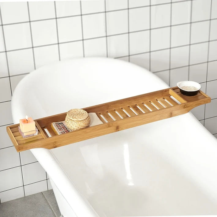 Ripiano per vasca da bagno in bambù,L80CM, FRG212-N