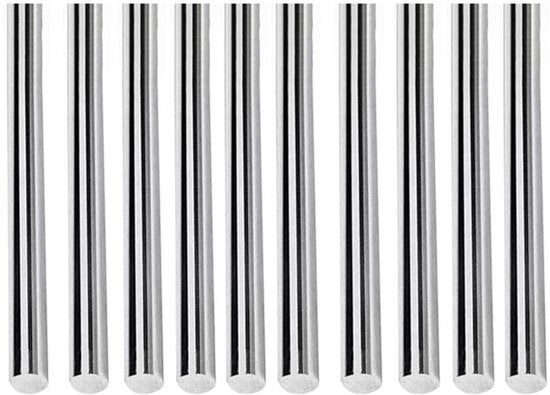 Stavette RVS a Sezione Circolare - Industriale - 5mmx70mm - Asse di Acciaio Inossidabile - 304 Rvs - Adatta a Diversi Utilizzi - Zinco - 10 Pezzi.