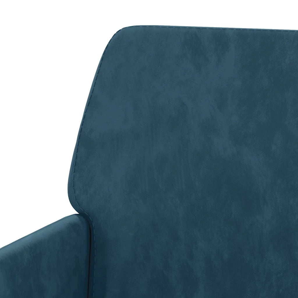 Panca Blu 108x79x79 cm in Velluto 351391